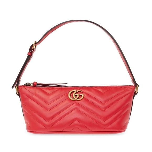 Gucci GG Marmont Leather Mini  Shoulder Bag in red color.  Brand new - Picture 8 of 12